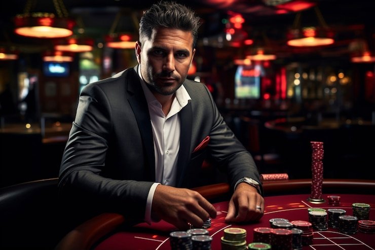 Papan peringkat menampilkan posisi pemain secara real-time selama turnamen Papan peringkat turnamen Blueprint Gaming di kartupoker